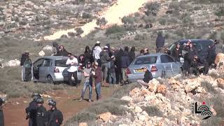 أهالي قرية جوريش شرق نابلس يتصدون لاعتداءات المستوطنين وقوات الاحتلال