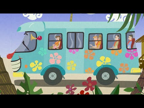 Wheels on the bus go round and round | kids rhymes | childrens videos