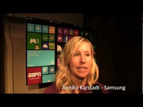 Interview mit Annika Karstadt von Samsung zur Windows Phone 8 Premiere.