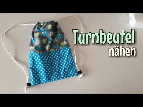 Turnbeutel - Nähanleitung - OHNE Schnittmuster - Anfänger - Nähtinchen
