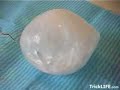 Making a beautiful ice bulb Making a beautiful ice bulb