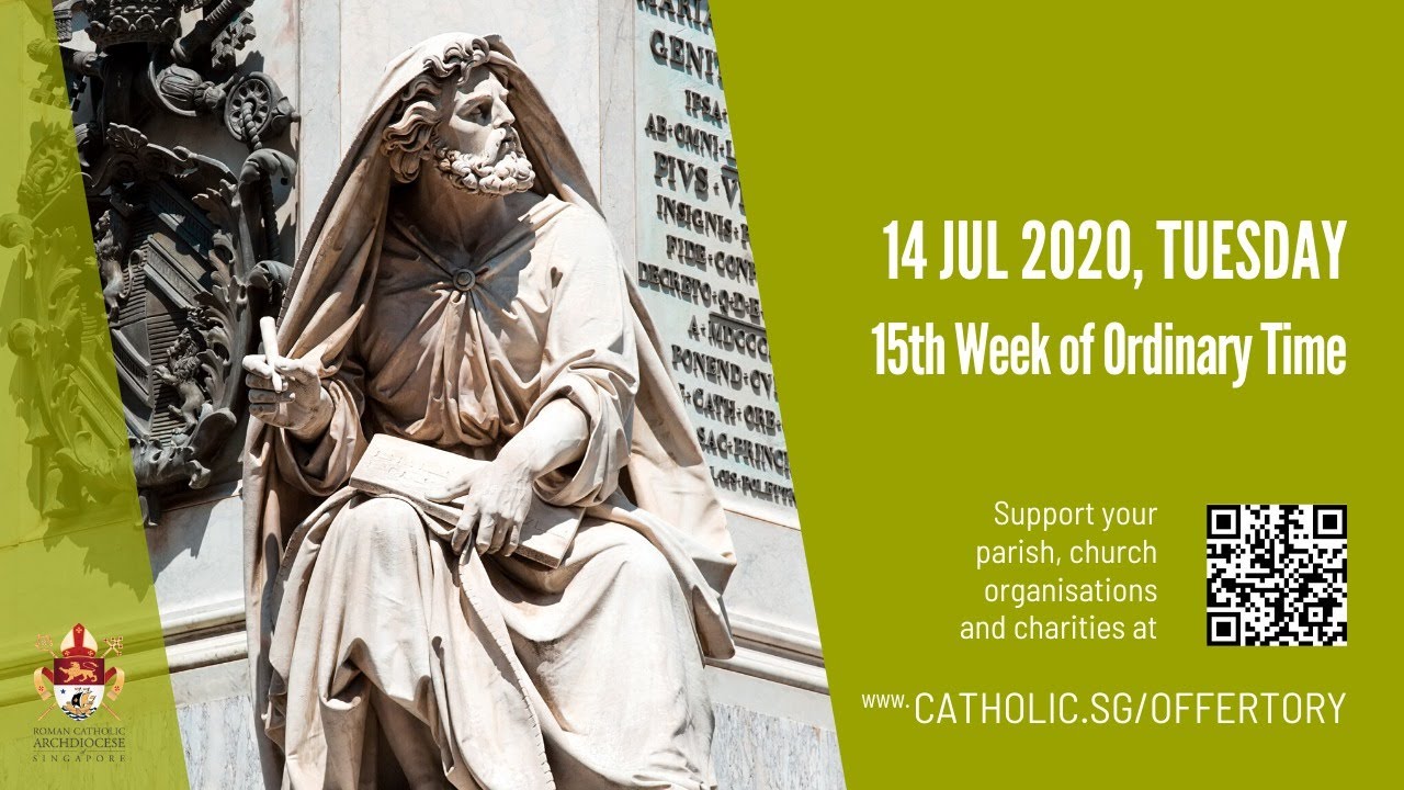 Catholic Daily Mass Online 14th July 2020 Tuesday Live From Archdiocese of Singapore