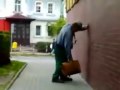 Polish worker :D he's not drank, he's drifting :))))))