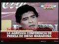 Maradona Insulting Media After Qualifying for 2010 FIFA WC (English Subtitles)