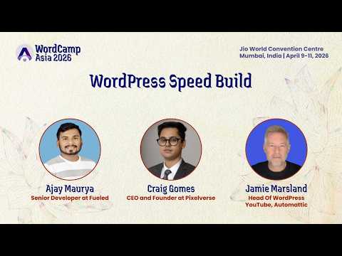 WordPress Speed Build Challenge – WordCamp Asia 2026