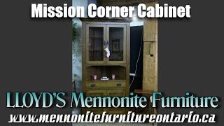 Mennonite Mission Corner Cabinet