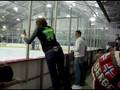 Drunk chick at a MSU - U of M hockey game