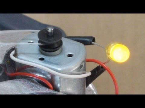 how to turn electric motor into a generator