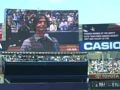 Keni Thomas performs National Anthem at Yankee Stadium