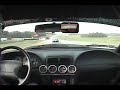 2000 cobra r chasing down a porsche carrera gt