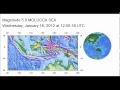 M 5.9 EARTHQUAKE - MOLUCCA SEA 1/18/12