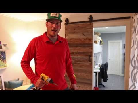 how to sliding barn door