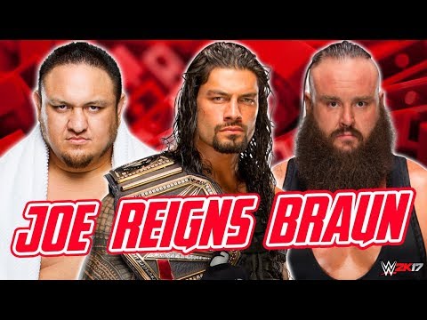 Roman Reigns vs Braun Strowman vs Samoa Joe Triple Threat Match Raw, July 31, 2017