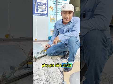 Búa đập bay cả bê tông nhưng đập lên vữa sửa chữa này thì không si nhê, vậy là ok chưa ae?