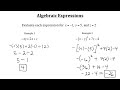 Click here to watch this video Algebraic Expressions