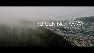 Bergen in Noorwegen from Above