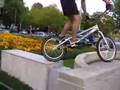 Extreme bike trial Zürich city