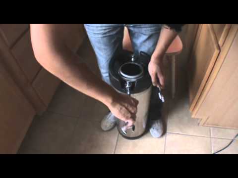 how to release pressure on a pin lock keg