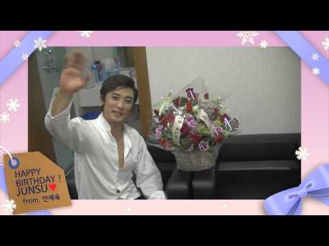 [Video] 121215 FC MEN, Actors, Junho, and Other Celebrities wish Junsu