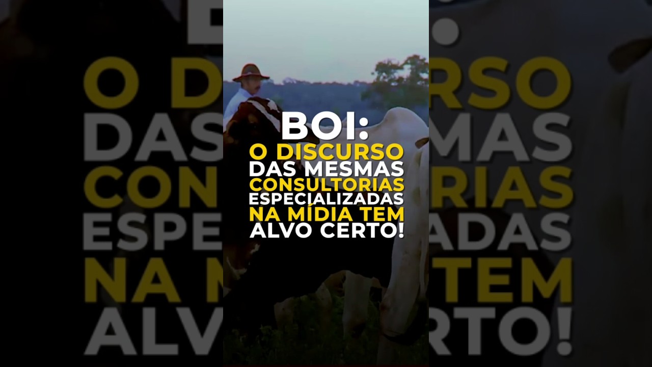 BOI: O DISCURSO DAS MESMAS CONSULTORIAS ESPECIALIZADAS NA MÍDIA TEM ALVO CERTO!