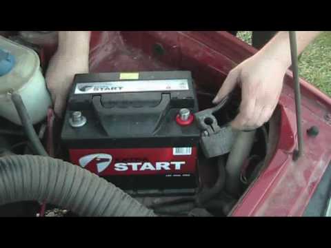 how to install a new car battery