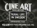 Rural Life In Sweden 1939