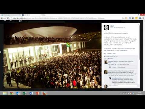 Transmissão ao vivo da manifestação em São Paulo