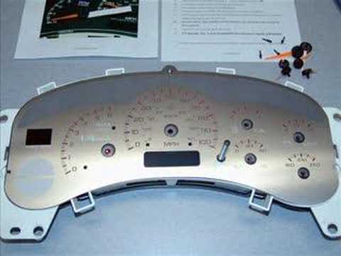 99-02 GM TRUCK US SPEEDO GAUGE FACE INSTALL GUIDE