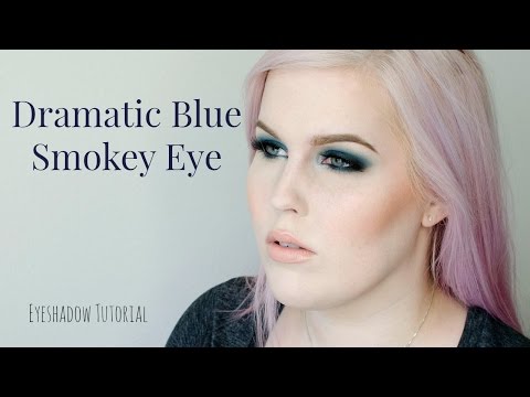 how to apply blue eyeshadow