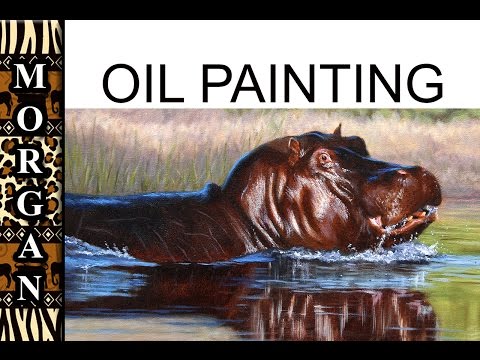how to paint a hippo