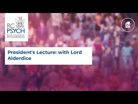 President's Lecture: Lord Alderdice