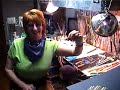 Duda makes glass beads.