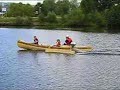 Kanadier mit Motor und Ausleger