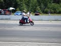 wolrd record 1/8th mile run on a moped