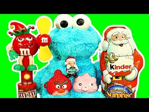 surprise - Unboxing / unwrapping 3 amazing Kinder Surprise Santa Claus with 3 beautiful surprise toys because Cookie Monster loves Kinder surprise toys. Diesel 10 opens...