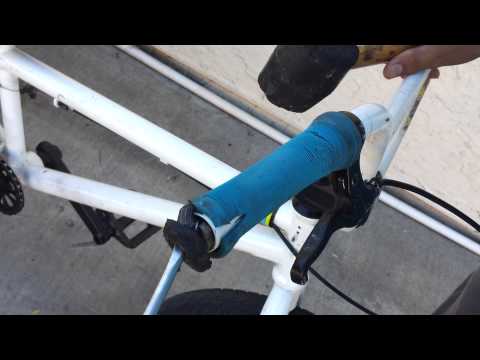 how to fit bmx grips