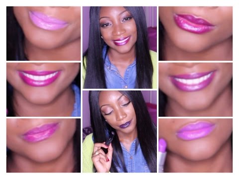 how to purple lipstick