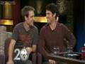 Chaz from chaser suprise pashing Rove on Live TV long