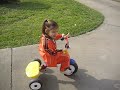 Raegan riding her bike!