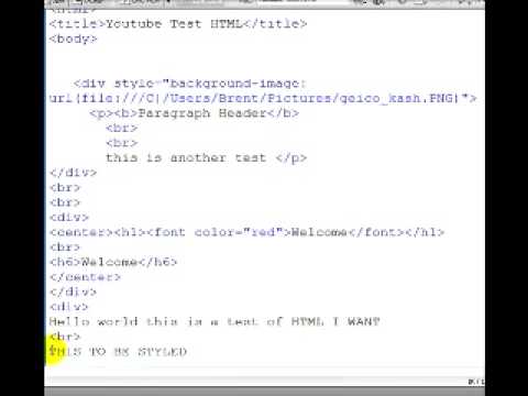 Beginner's HTML Tutorial #2 by TextOnly Tuts