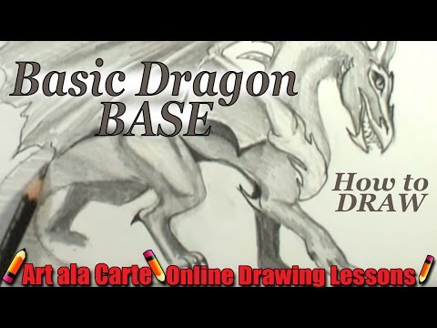 how to draw draw a dragon