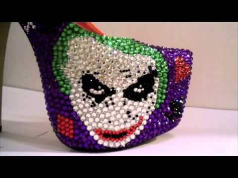 uniquezaccess - Here is the link; http://uniquez.bigcartel.com/product/the-joker-heels-dark-knight EMAIL US: uniquezaccess@yahoo.com WEBSITE: http://uniquez.bigcartel.com/ J...