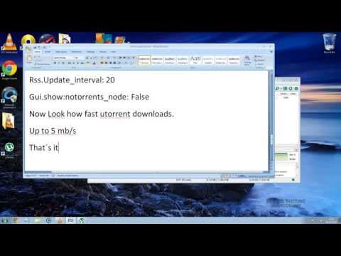 how to fasten utorrent 3.0