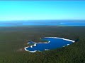 Helicopter flight over Fraser Island
