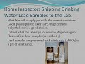 Drinking water lead,   Home Inspectors Series, water, lead, filters