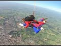 Heracles Stadium Almelo - skydive Ricky vd Bergh