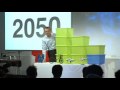 Global population growth by Hans Rosling. Gapminder. Crecimiento poblacional.