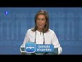 Valoración de Ana Mato al sondeo de RTVE que da mayoría absoluta al PP