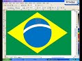 Tutorial Corel Draw bandeira brasileira Tutorial Corel Draw bandeira brasileira