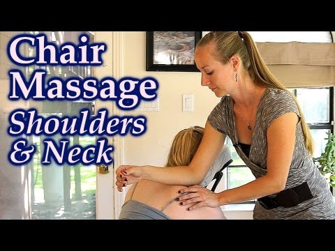 Massage Techniques for Neck & Shoulder Pain, ASMR Relaxing Body Work How to | Austin Chair Massage